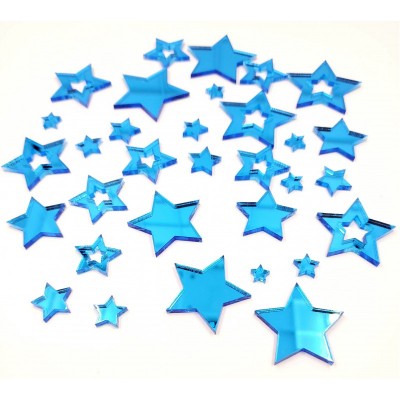 Creative Embellishments - Acrylique «Blue Star» 32 pcs
